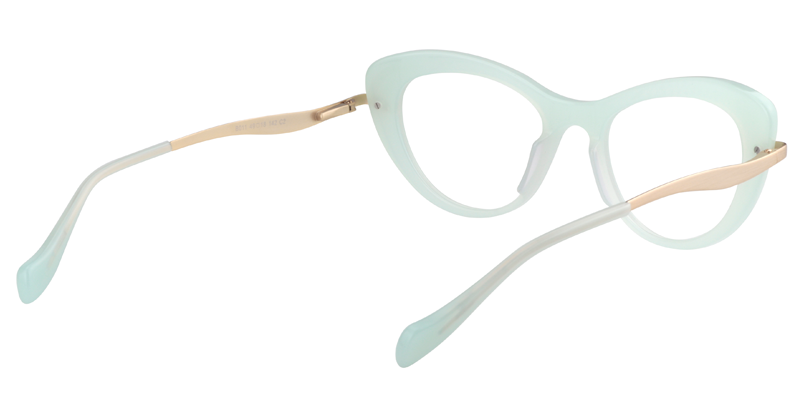 Cateye Light Green Glasses | Zeelool Eyeglasses5