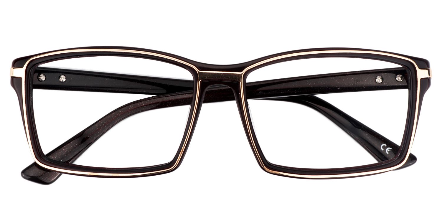 Rectangle Brown Glasses | Zeelool Glasses1