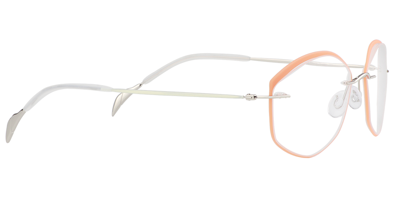 Oval Orange Glasses | Zeelool Eyewear4