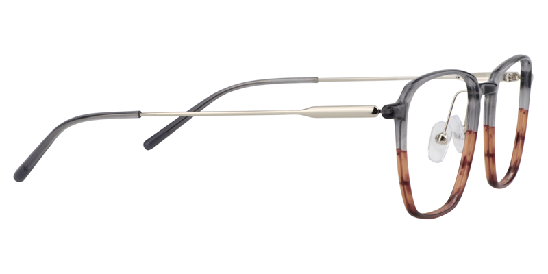 Rectangle Gray Glasses | Zeelool Optical4