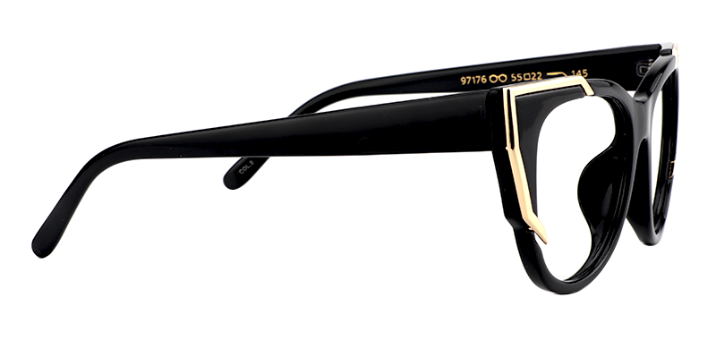 Cateye Black Glasses4