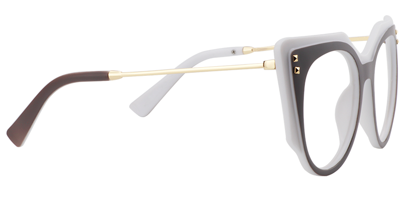 Cateye Gray Glasses | Zeelool Eyewears4