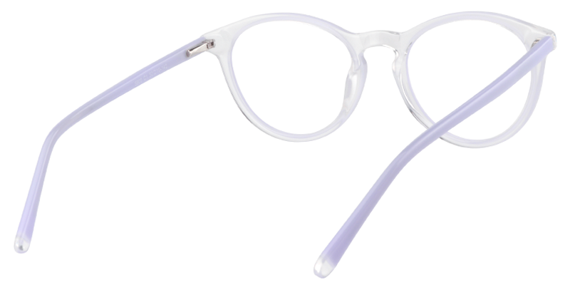 Round Light Purple Glasses | Zeelool Eyewear5