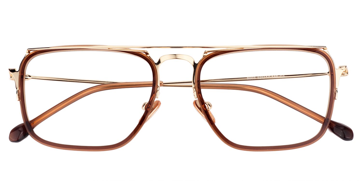 Aviator Brown Glasses | Zeelool Glasses1