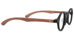 Alexis Round Black Glasses5