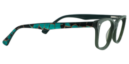 Aaron Rectangle Green Glasses4