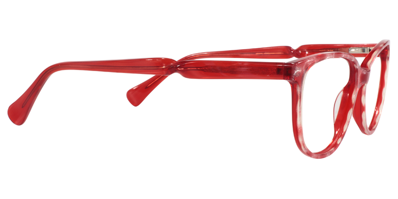 Oval Red Glasses | Zeelool Prescription Eyeglasses4