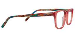 Gloria Rectangle Living Coral Glasses 4