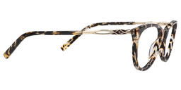 Ernestine Cateye Tortoise&Clear Glasses4