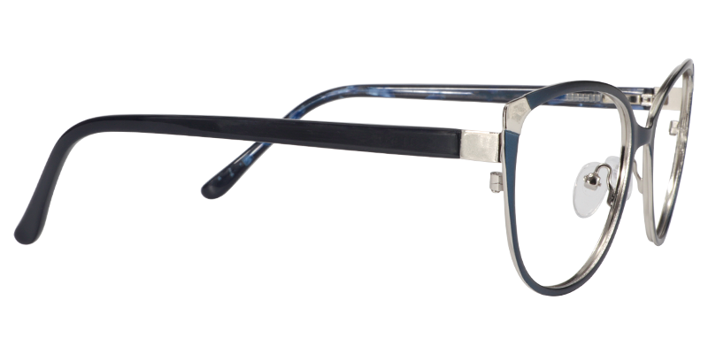 Round Dark Blue Glasses | Zeelool Eyeglasses4