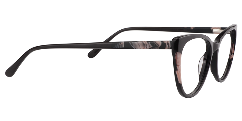 Oval Black Glasses | Zeelool Eyeglass Frames4