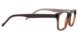 Sabina Rectangle Brown Glasses4