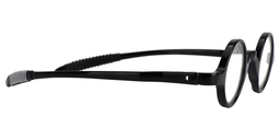 Angelina Round Black Reading Glasses4