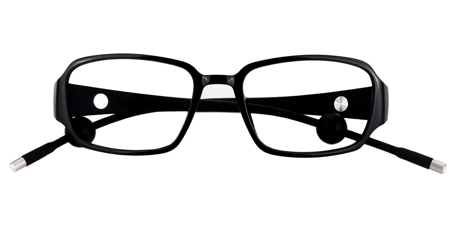Rectangle Black Glasses | Zeelool Glasses1