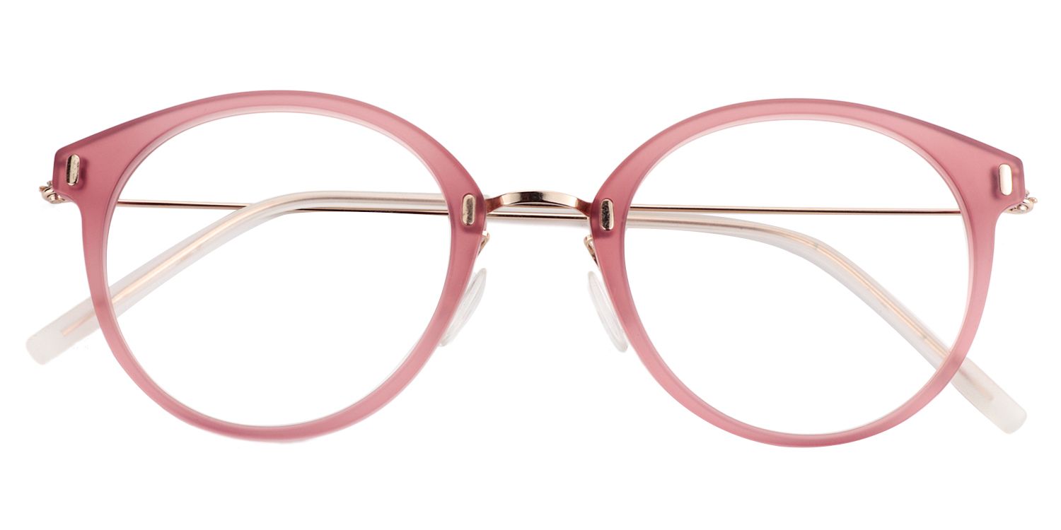 Round Pink Glasses | Zeelool Glasses1
