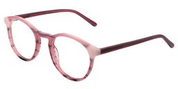 Eudora Round Pink Glasses2