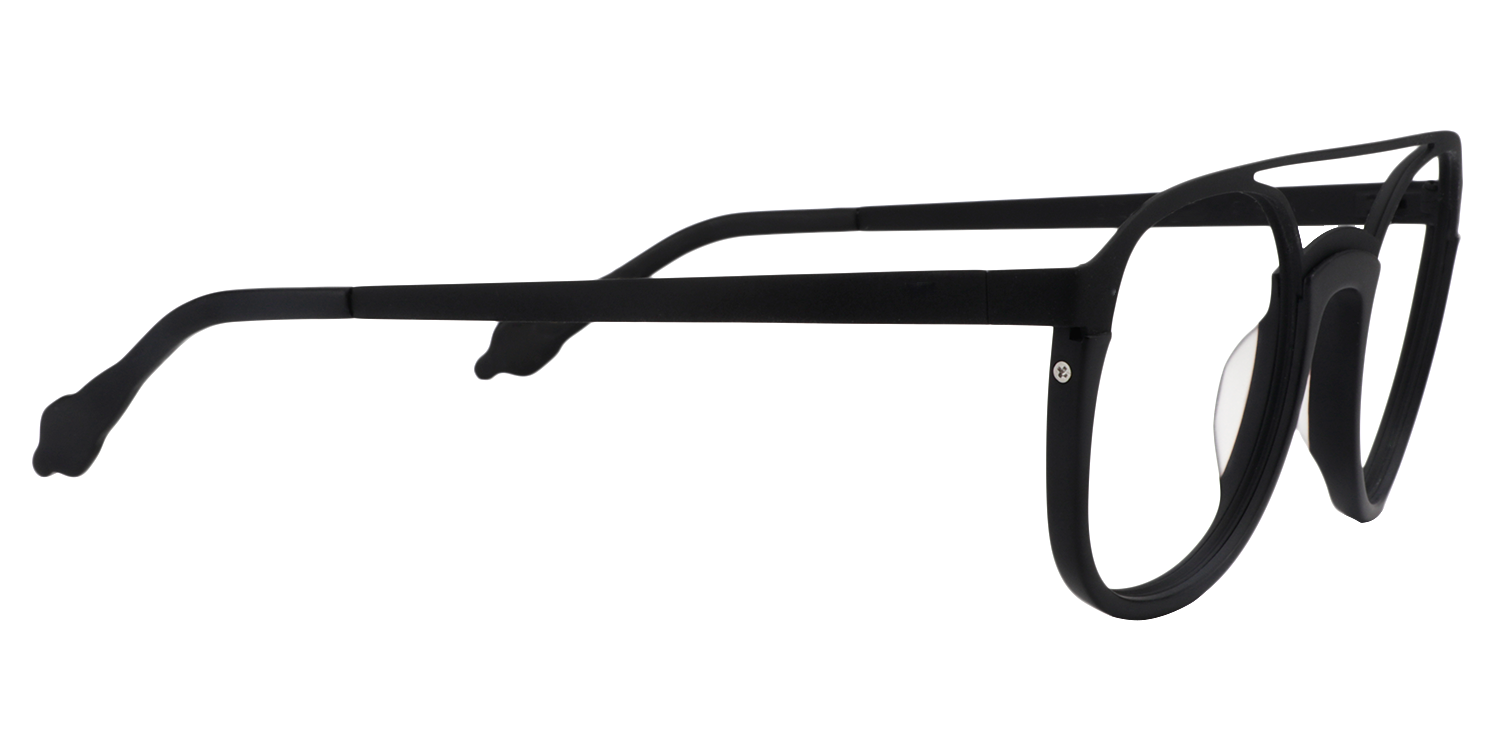 Aviator Black Glasses | Zeelool Glasses4