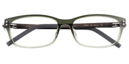 Talisa Rectangle Green Glasses1