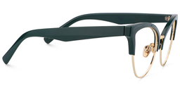 Charlene Browline Green Glasses4