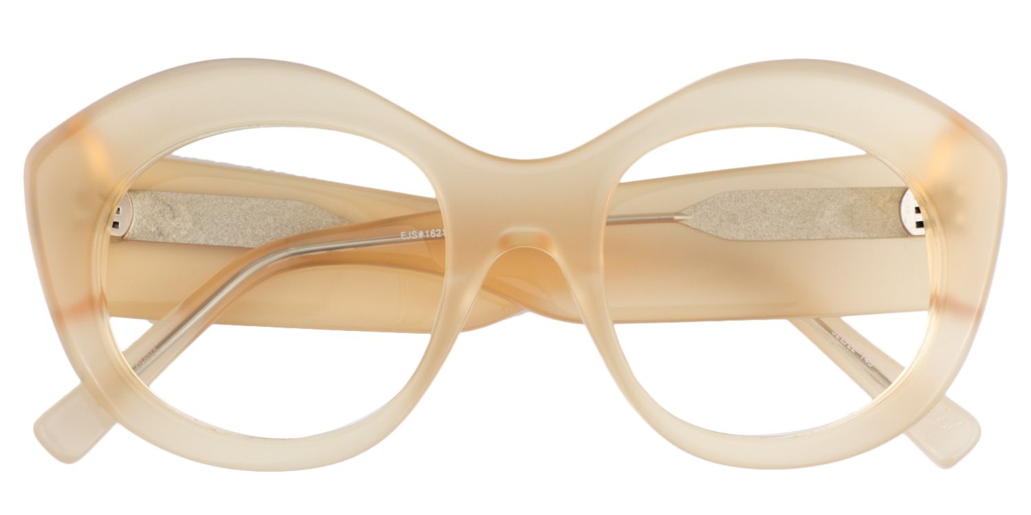 Cat eye Beige Glasses | Zeelool Glasses1