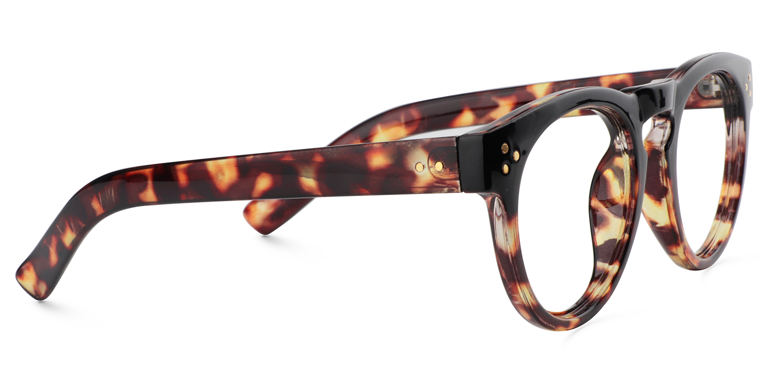 Round Tortoise Glasses | Zeelool Eyeglasses Online4