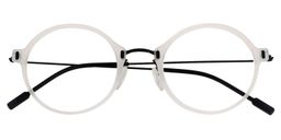 Olga Round White Glasses1