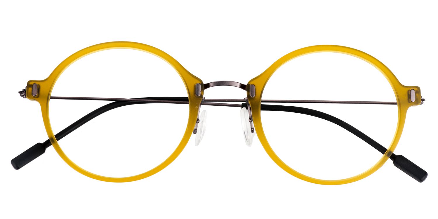 Round Yellow Glasses | Zeelool Glasses1