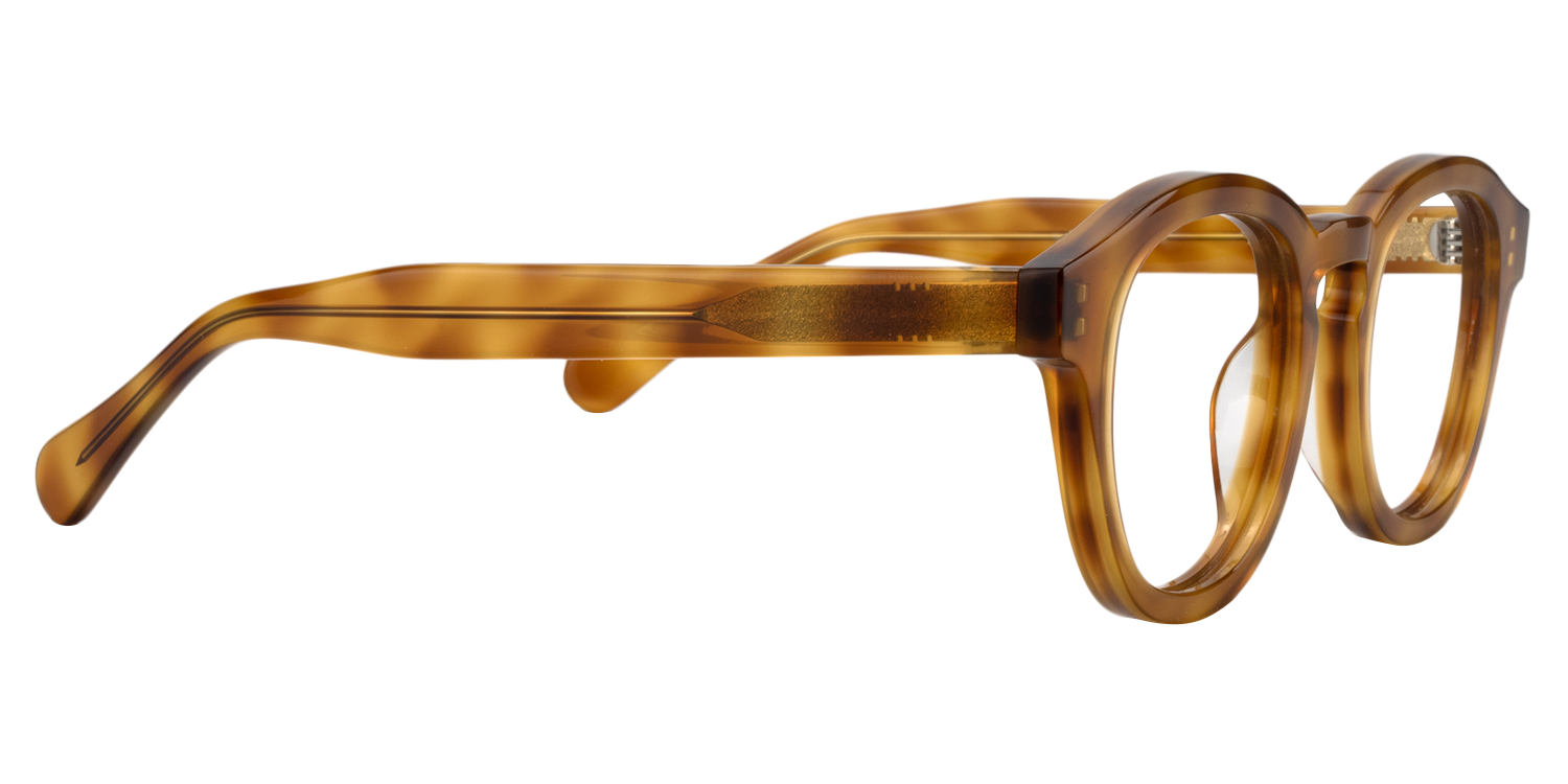 Round Light Brown Glasses | Zeelool Glasses4