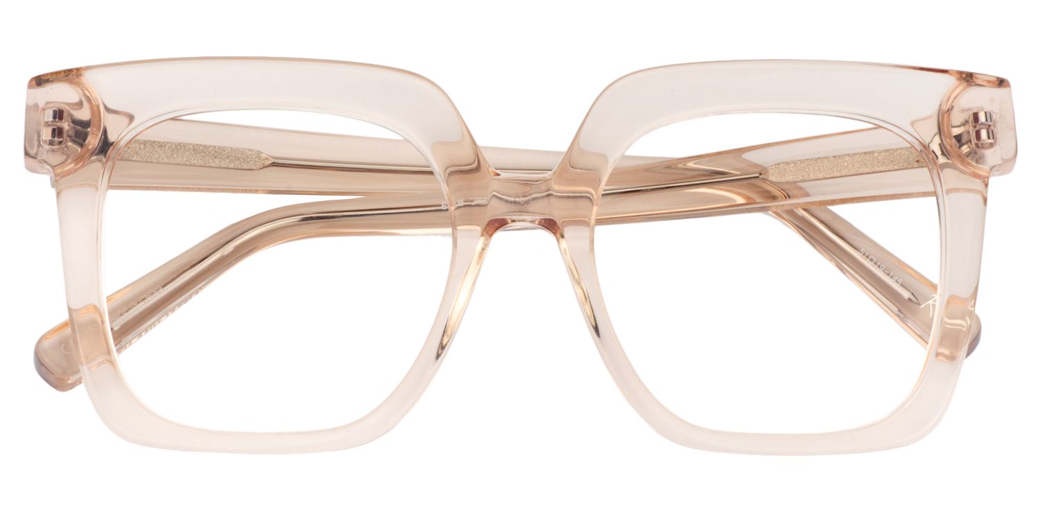 Square Beige Glasses | Zeelool Glasses1