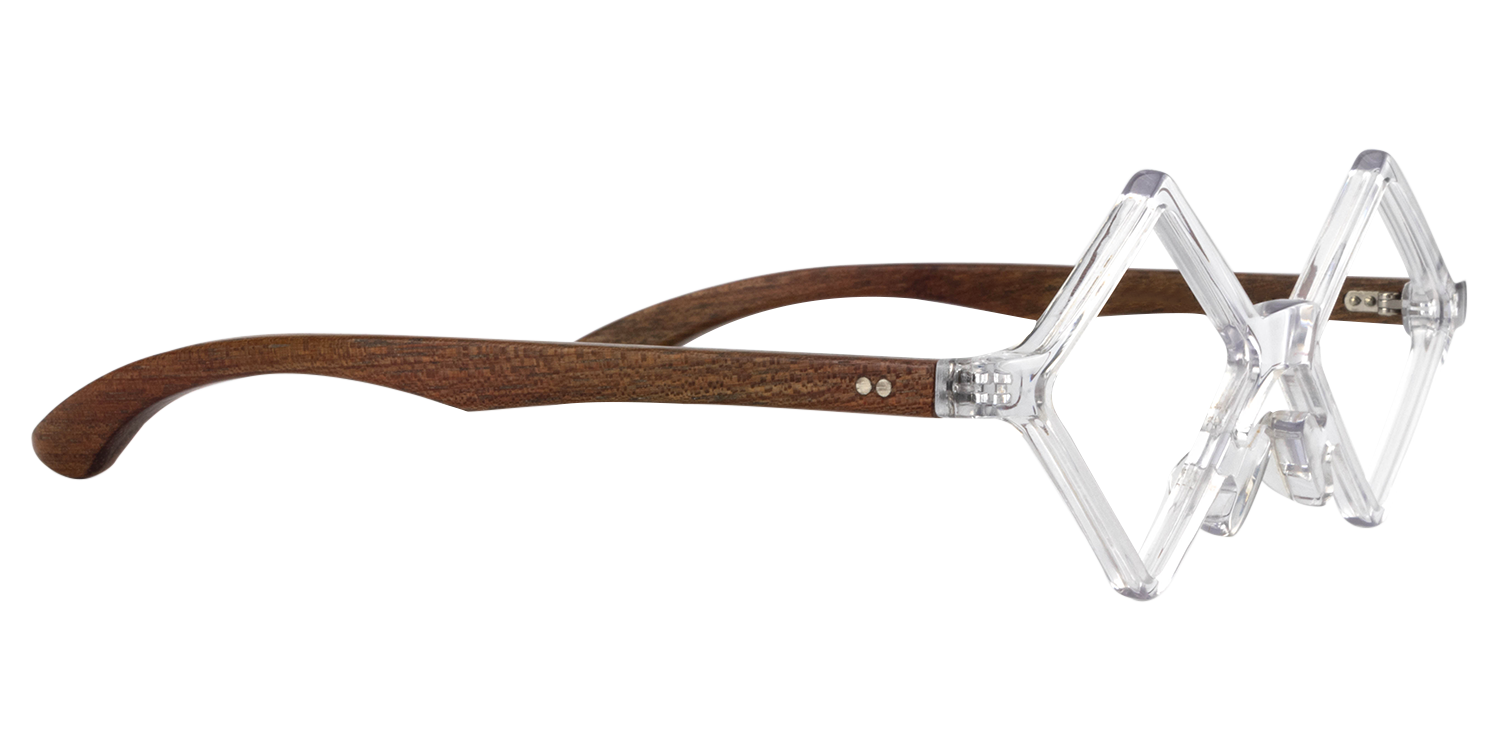 Geometric Clear Glasses | Zeelool Glasses4