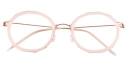 Angus Geometric Pink Glasses 1