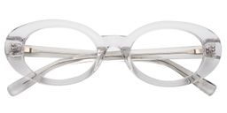 Calista Oval Clear Sunglasses1