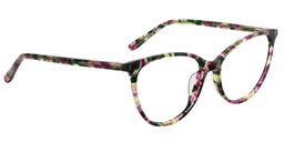 Cleo Cat Eye Purple Floral Glasses4