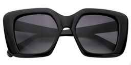 Caesar Square Black Sunglasses1