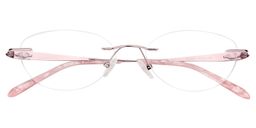 Melody Oval Pink Glasses1