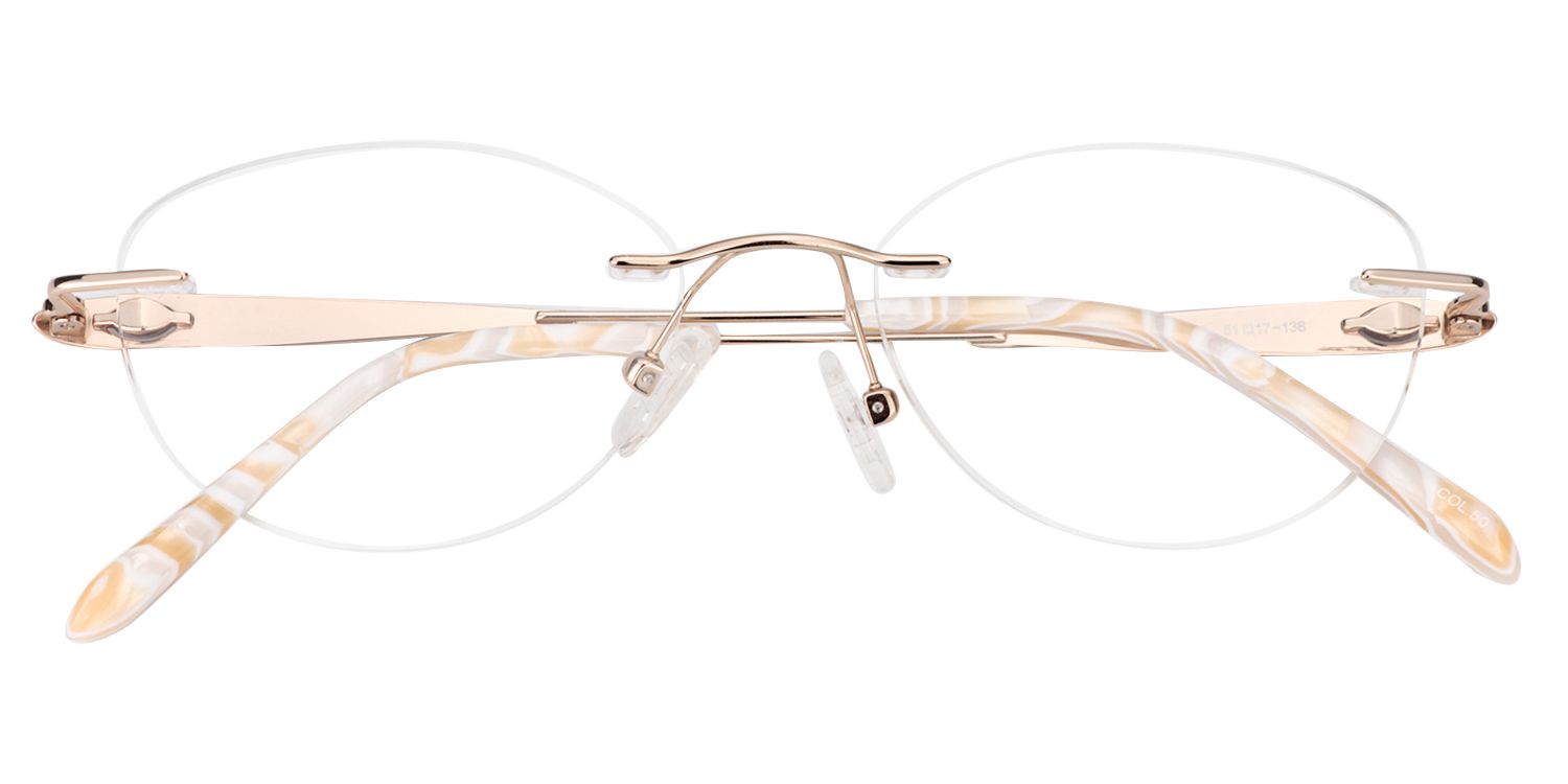 Oval Gold Glasses | Zeelool Glasses1