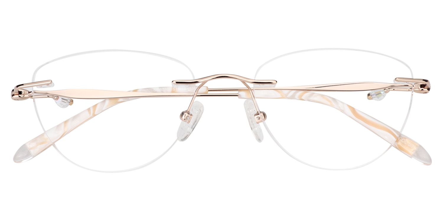 Oval Gold Glasses | Zeelool Glasses1