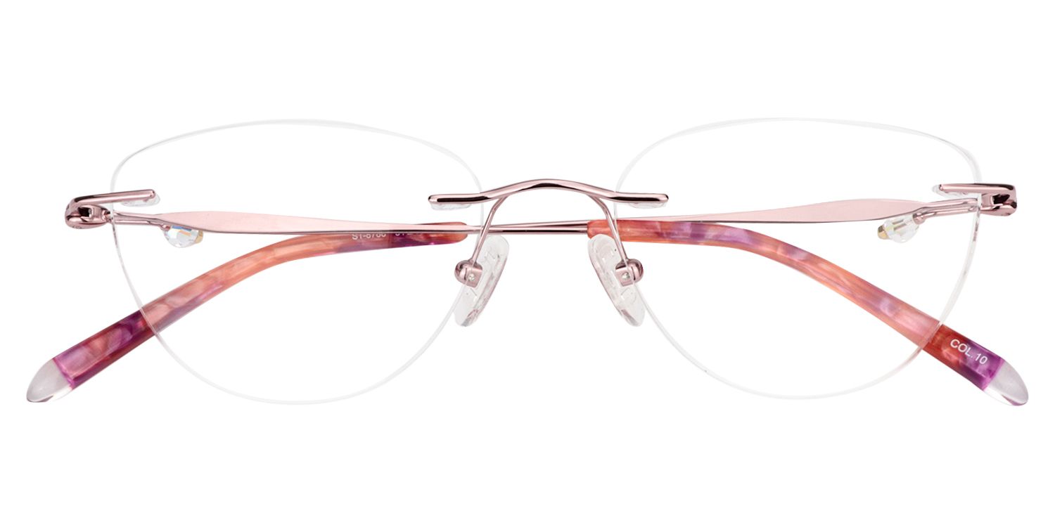 Oval Light Purple Glasses | Zeelool Glasses1