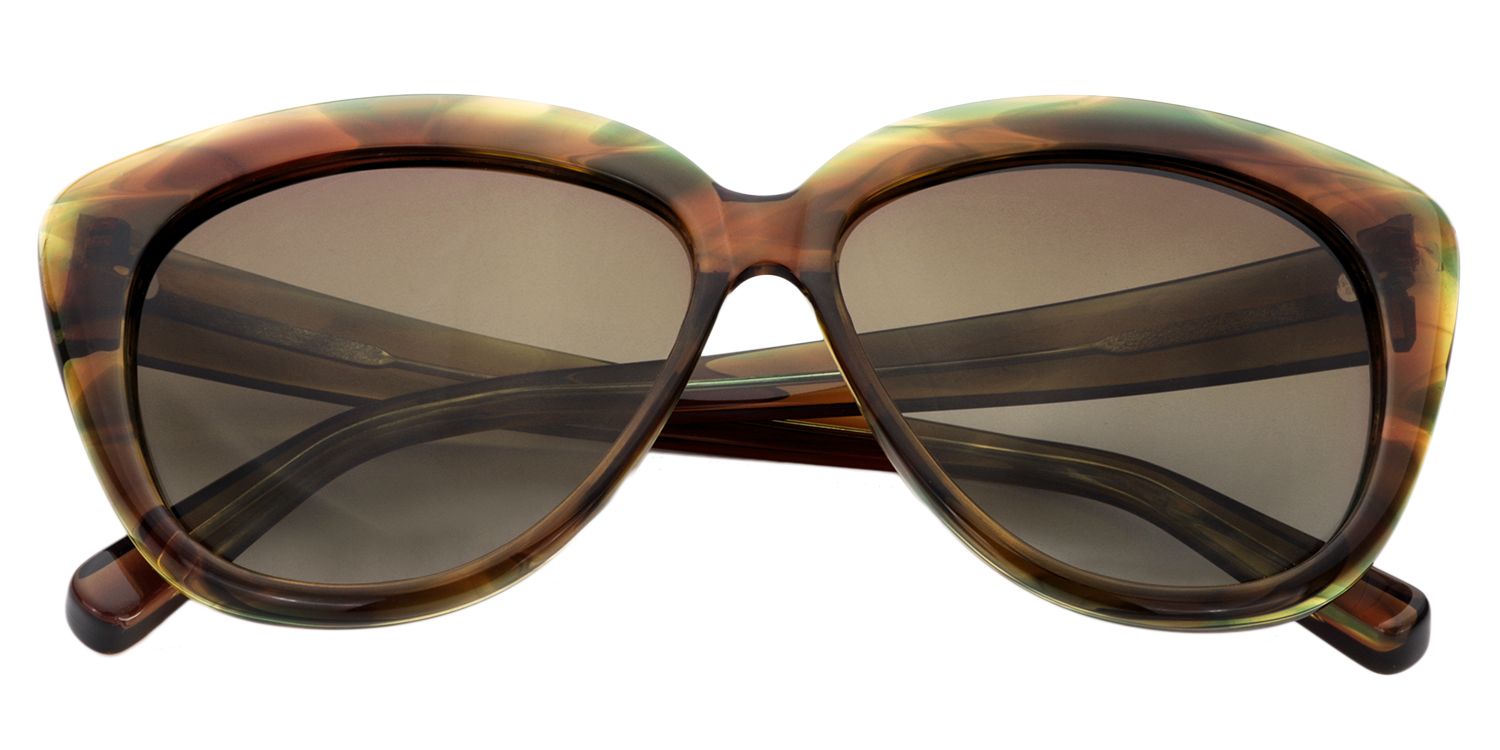 Cat eye Brown Sunglasses | Zeelool Sunglasses1