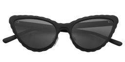 Freda Cat eye Black Sunglasses1