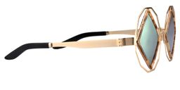Todd Geometric Gold Sunglasses4