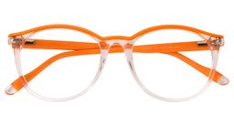 Fanny Round Orange Glasses1