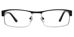 Evelyn Rectangle Black Glasses0