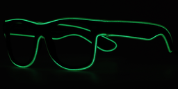 Owen Glowing Rectangle Green Glasses4