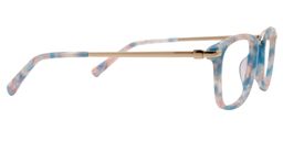 Absolon Rectangle Blue Pattern Glasses4