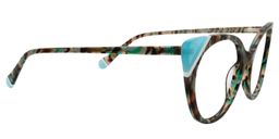 Ackerly Cat eye Green Floral Glasses4