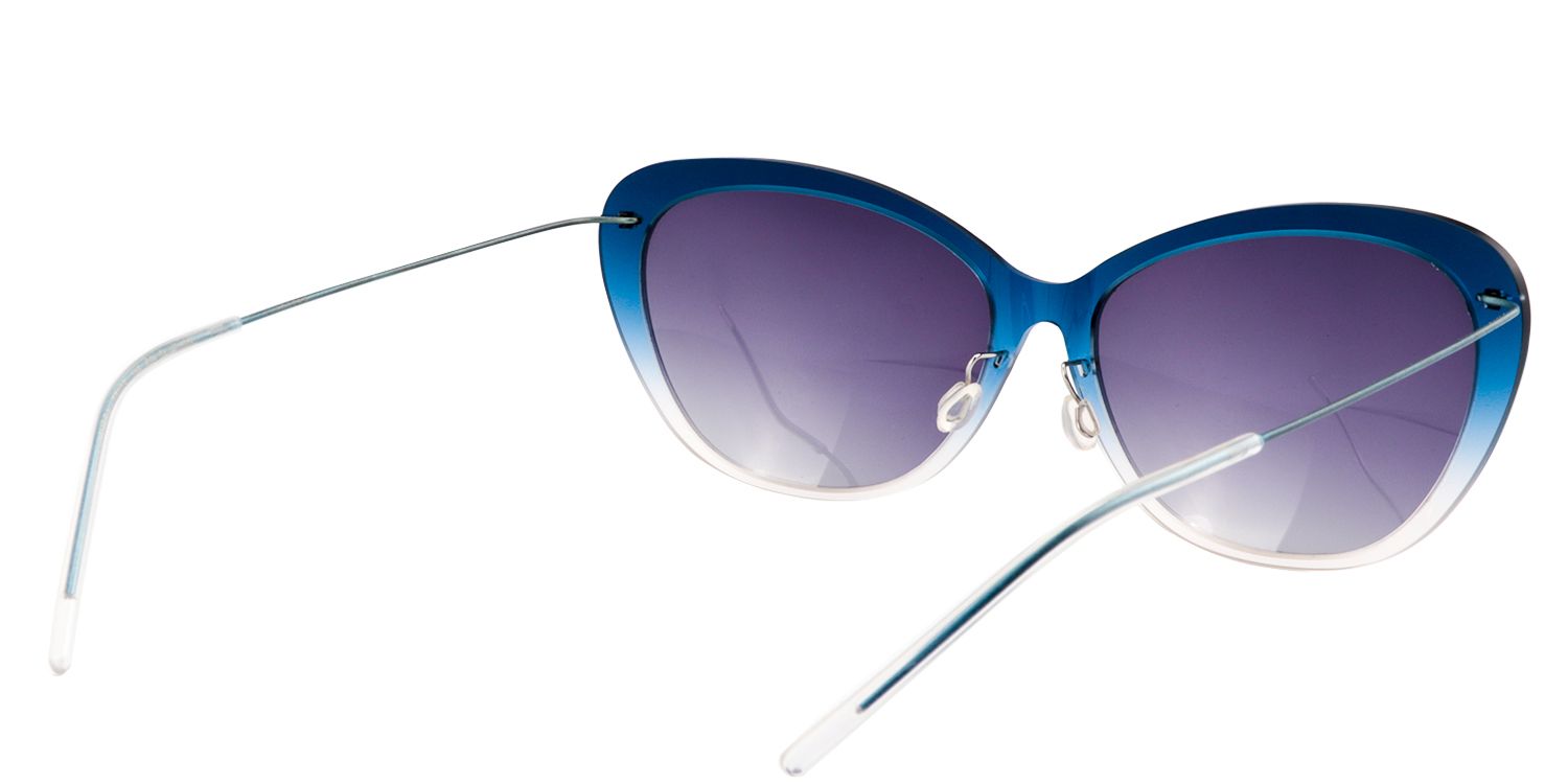 Cat-eye Blue Sunglasses | Zeelool Sunglasses5