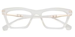 Aicken Square White Glasses1