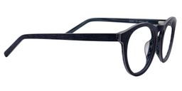 Adolf Round Dark Blue Glasses4