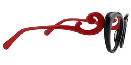 Dolores Cateye Black Glasses5